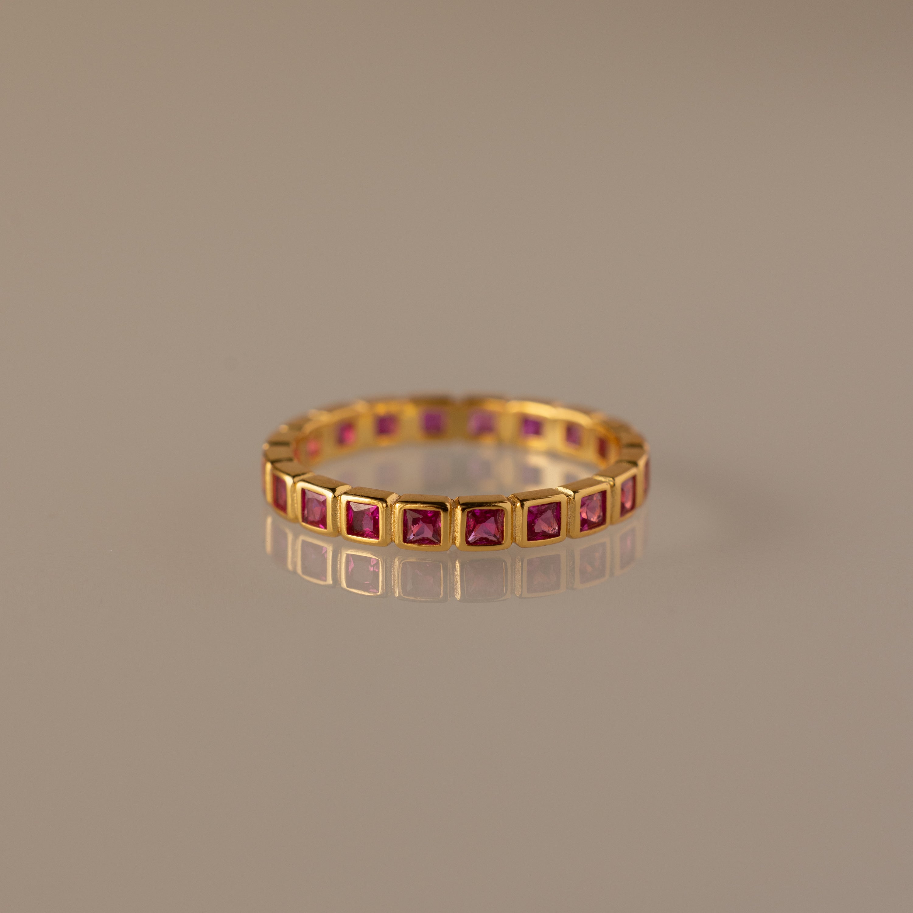 Eternity Bezel Birthstone Ring