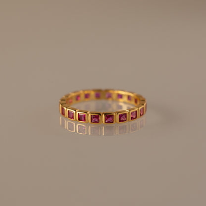 Eternity Bezel Birthstone Ring