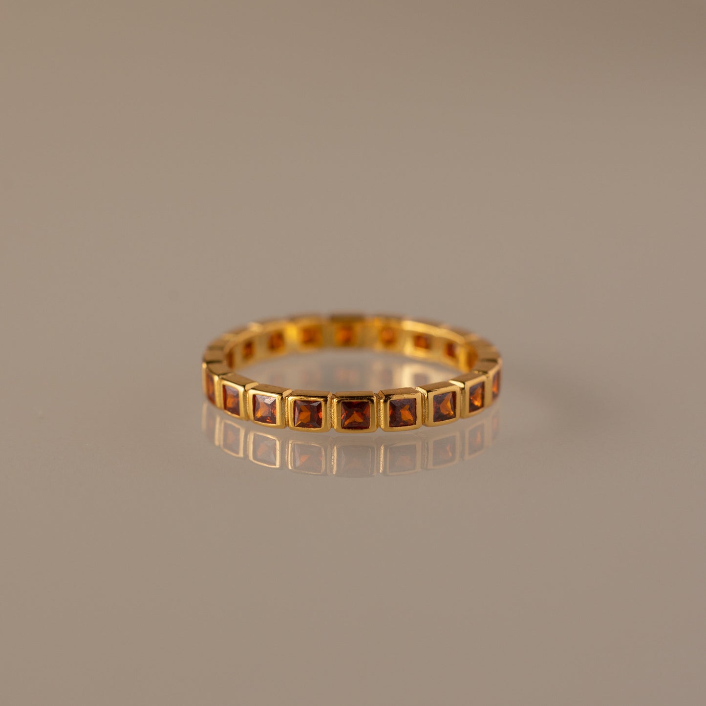 Eternity Bezel Birthstone Ring