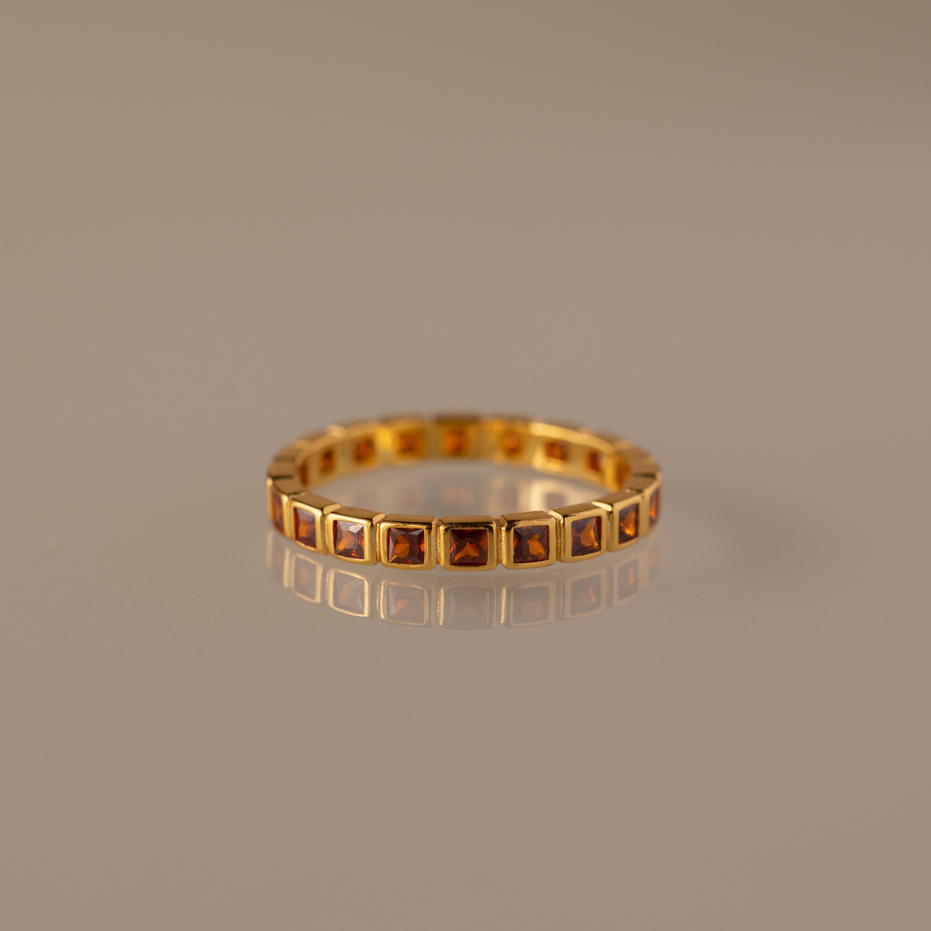 Eternity Bezel Birthstone Ring