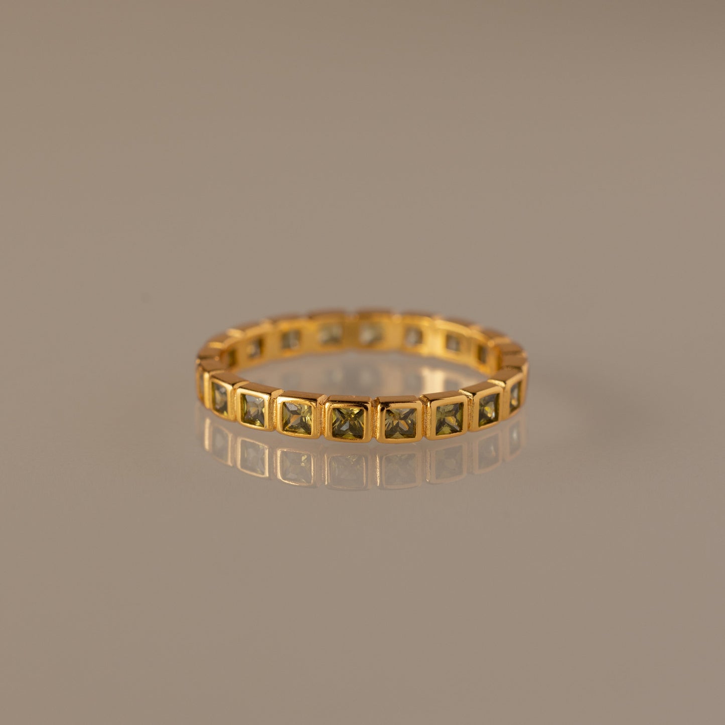 Eternity Bezel Birthstone Ring