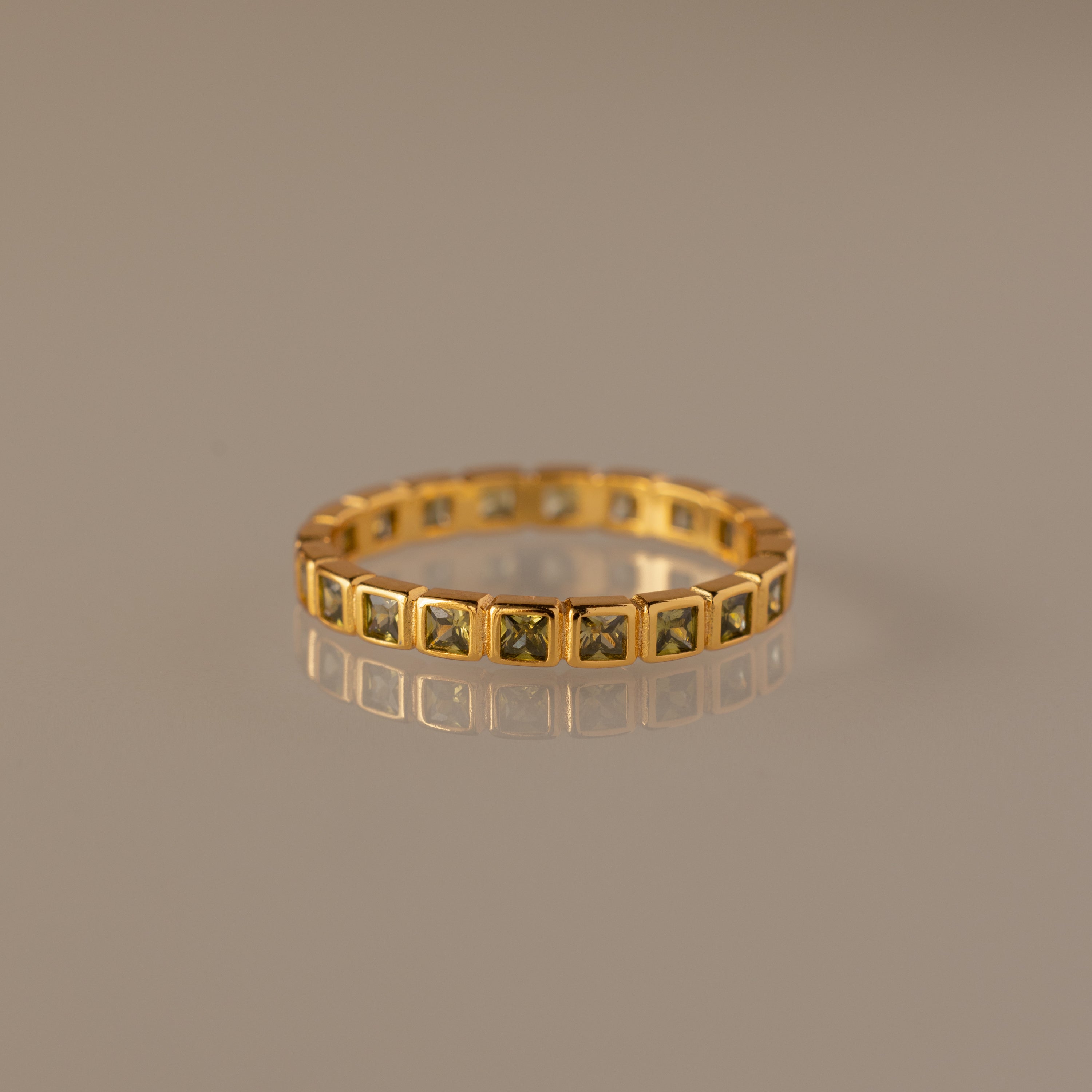 Eternity Bezel Birthstone Ring