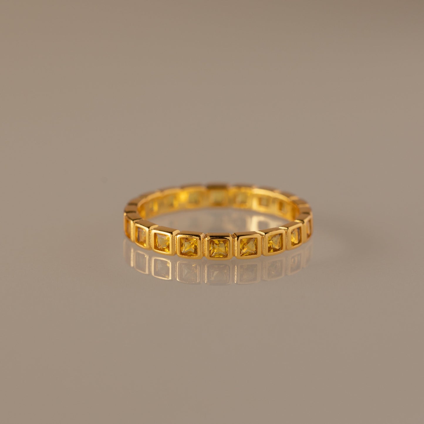 Eternity Bezel Birthstone Ring