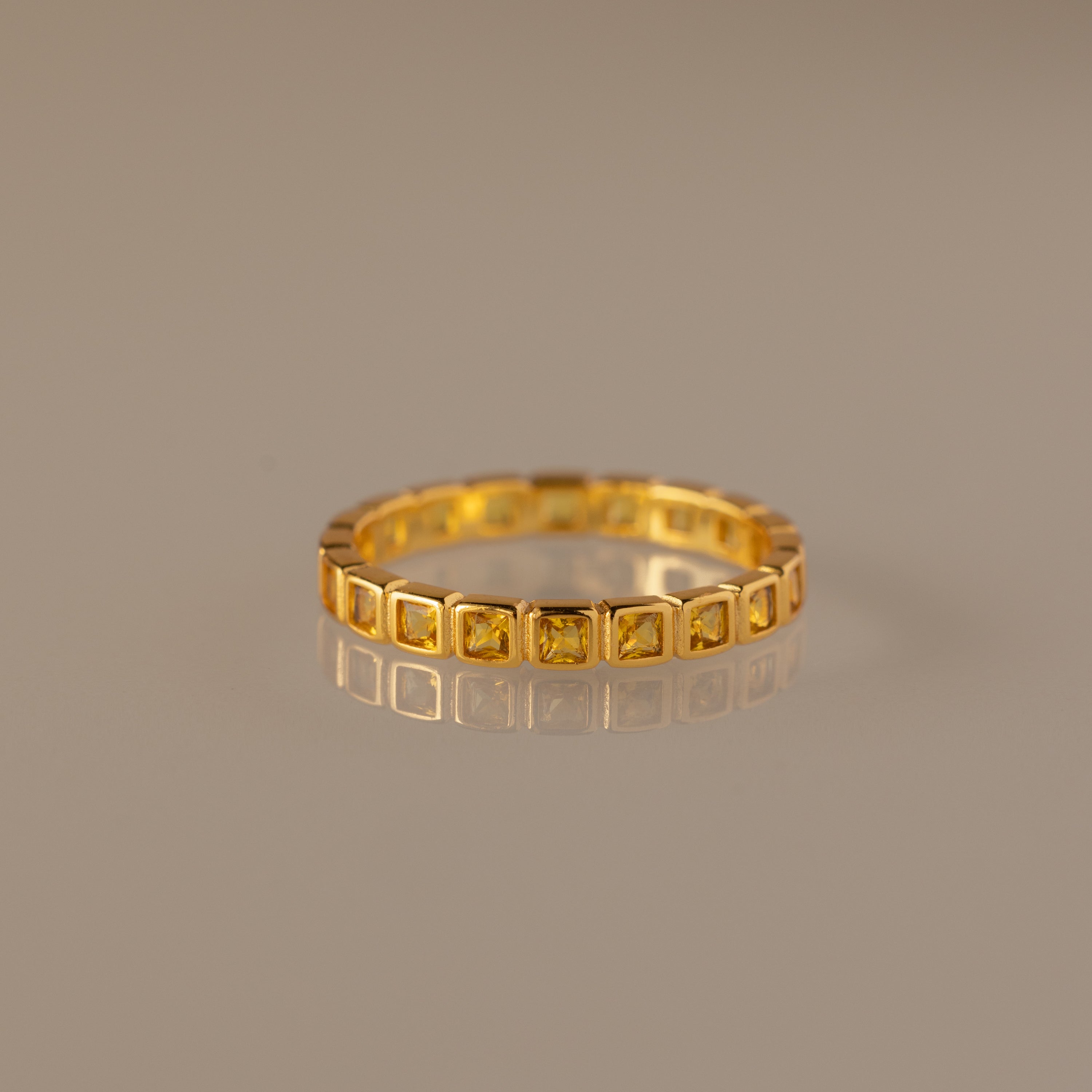 Eternity Bezel Birthstone Ring