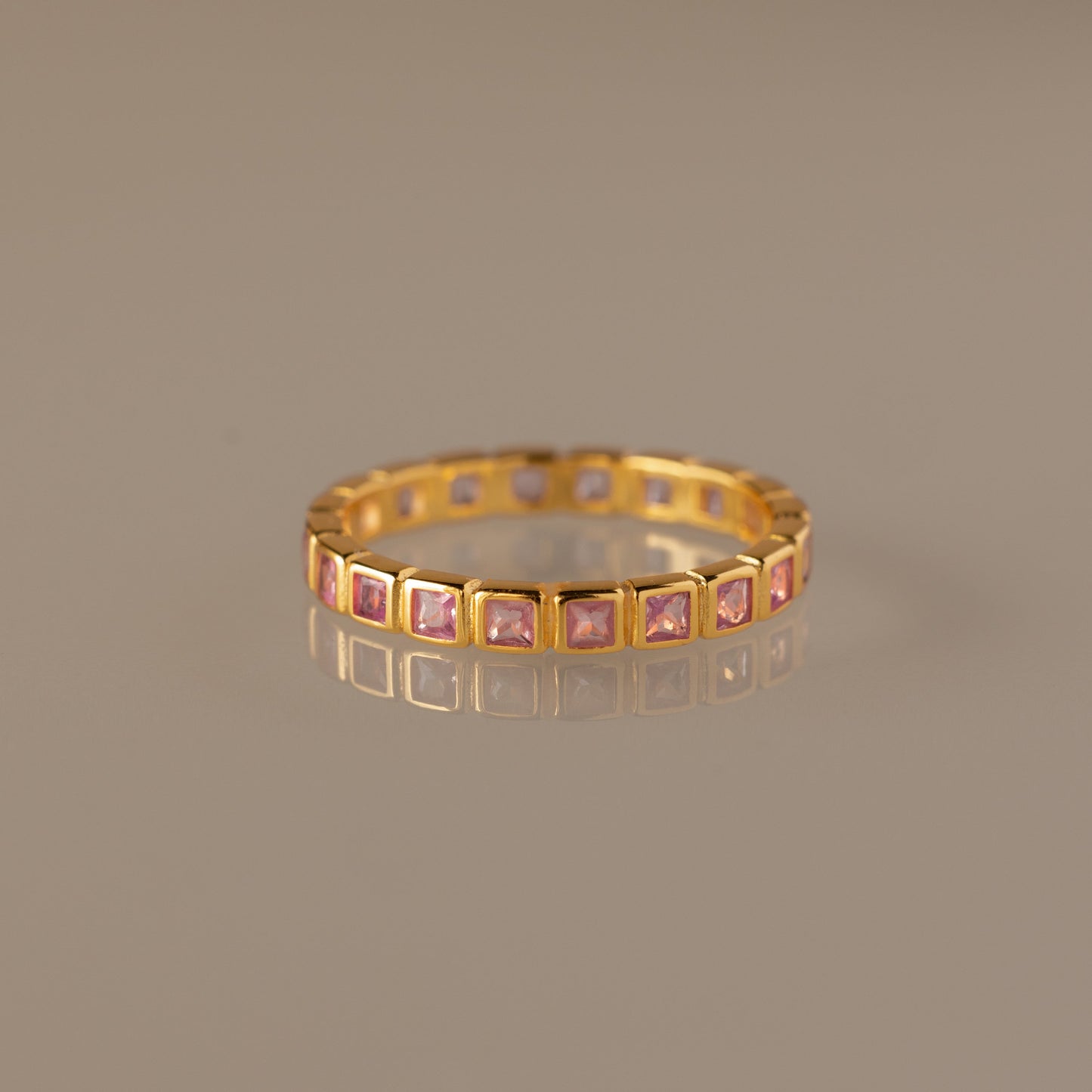 Eternity Bezel Birthstone Ring