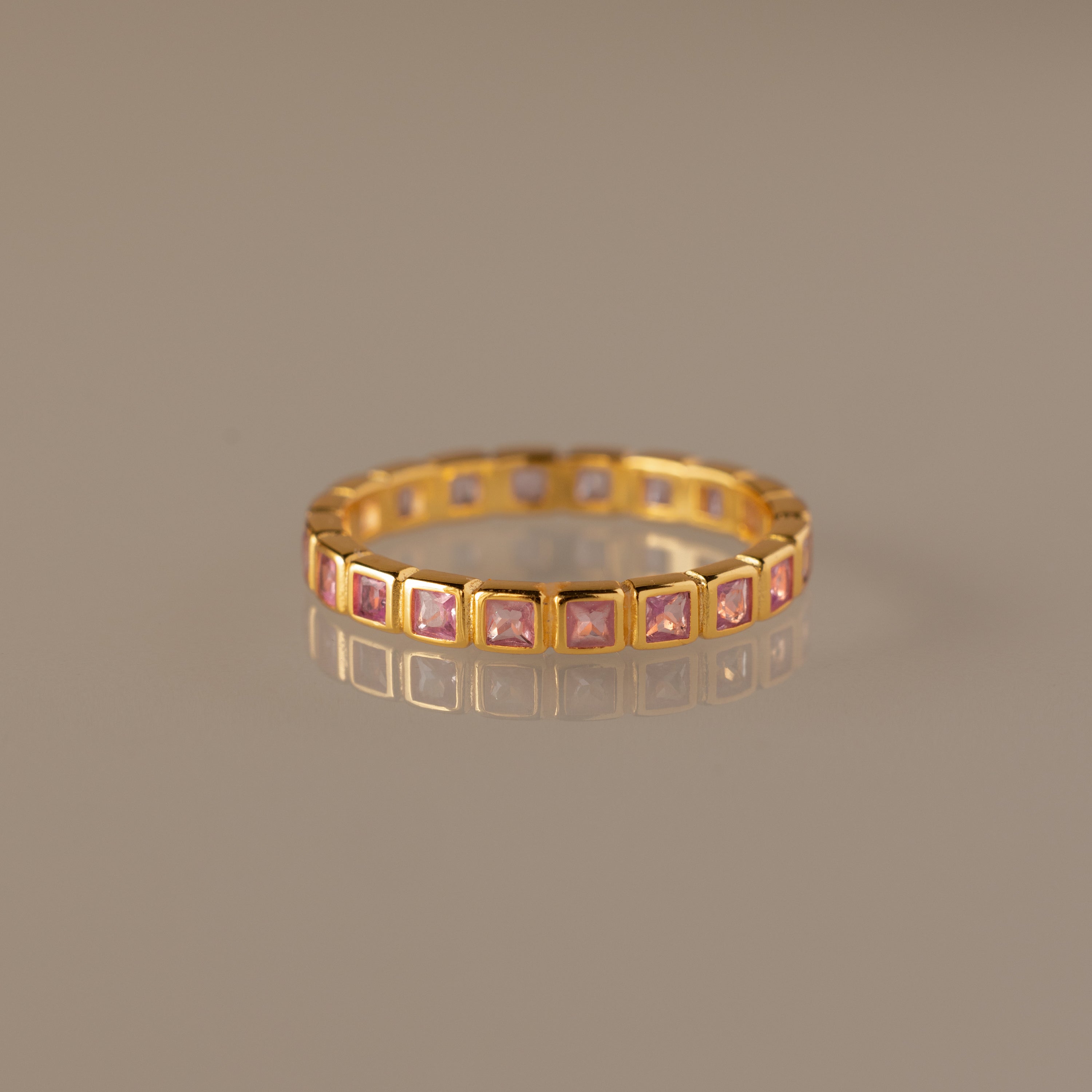 Eternity Bezel Birthstone Ring