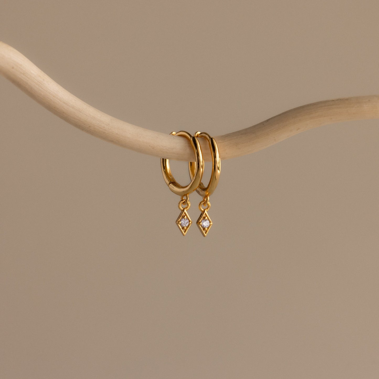 Ericka Birthstone Huggies