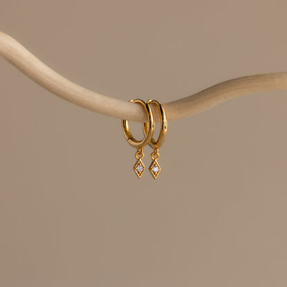 Ericka Birthstone Huggies