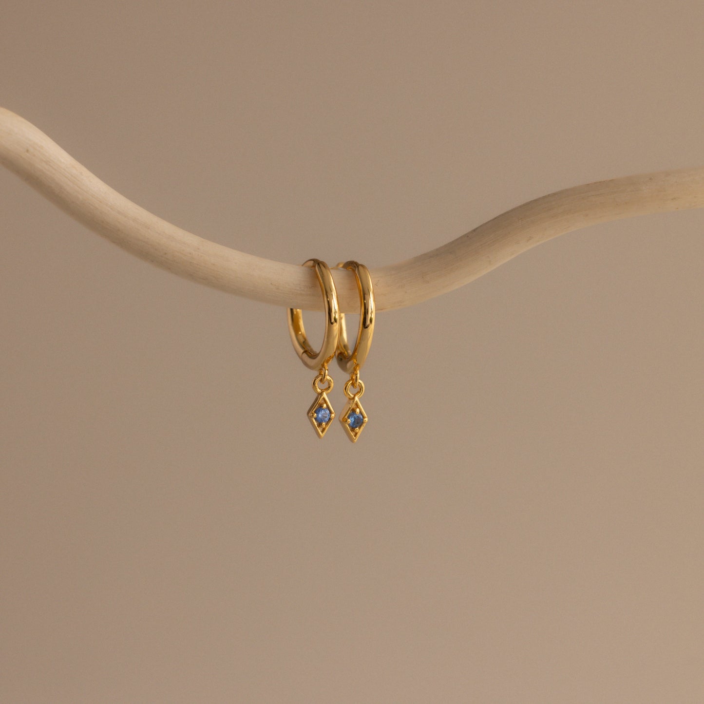 Ericka Birthstone Huggies