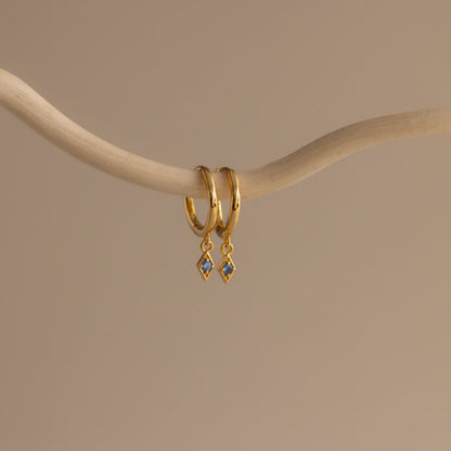 Ericka Birthstone Huggies