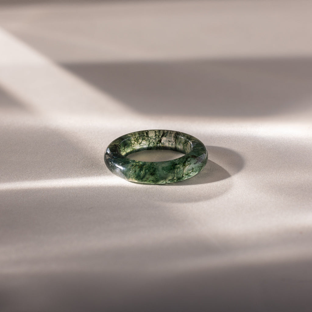 Skinny Gemstone Band Ring