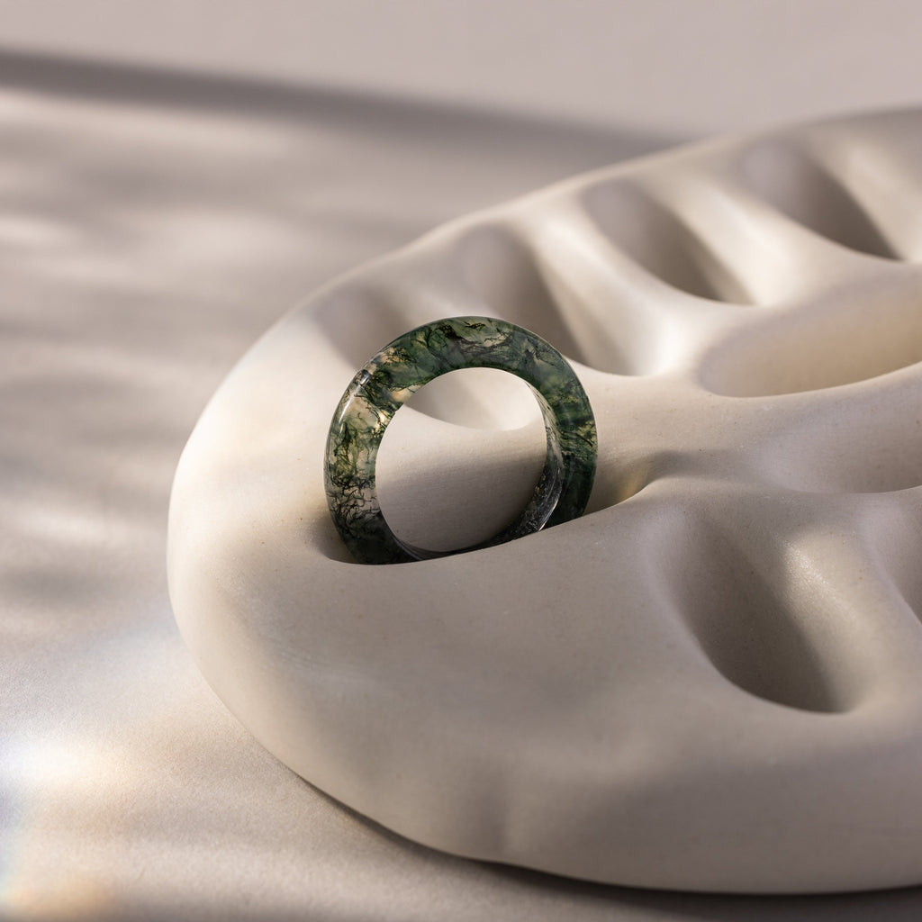 Skinny Agate Ring