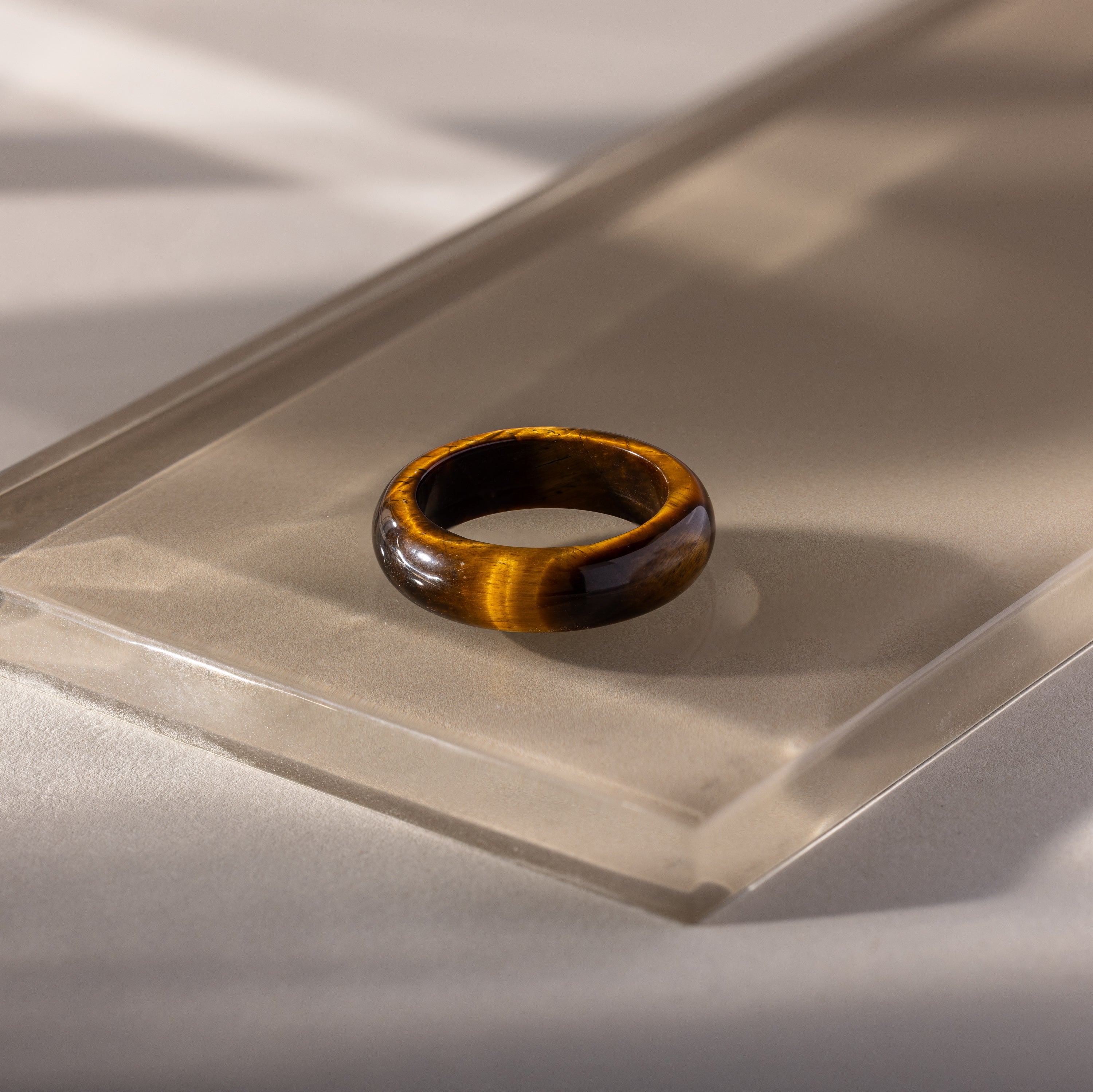 Skinny Tiger's Eye Ring