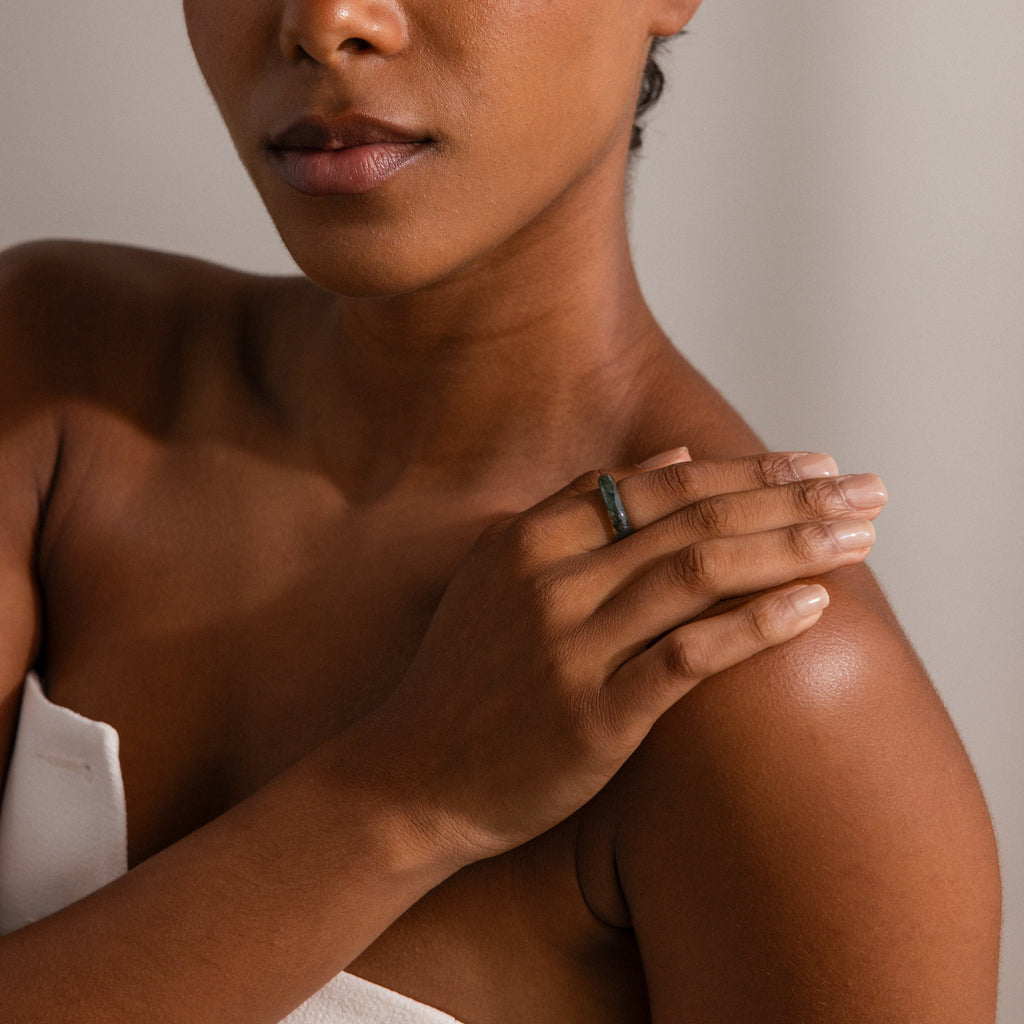 Skinny Agate Ring