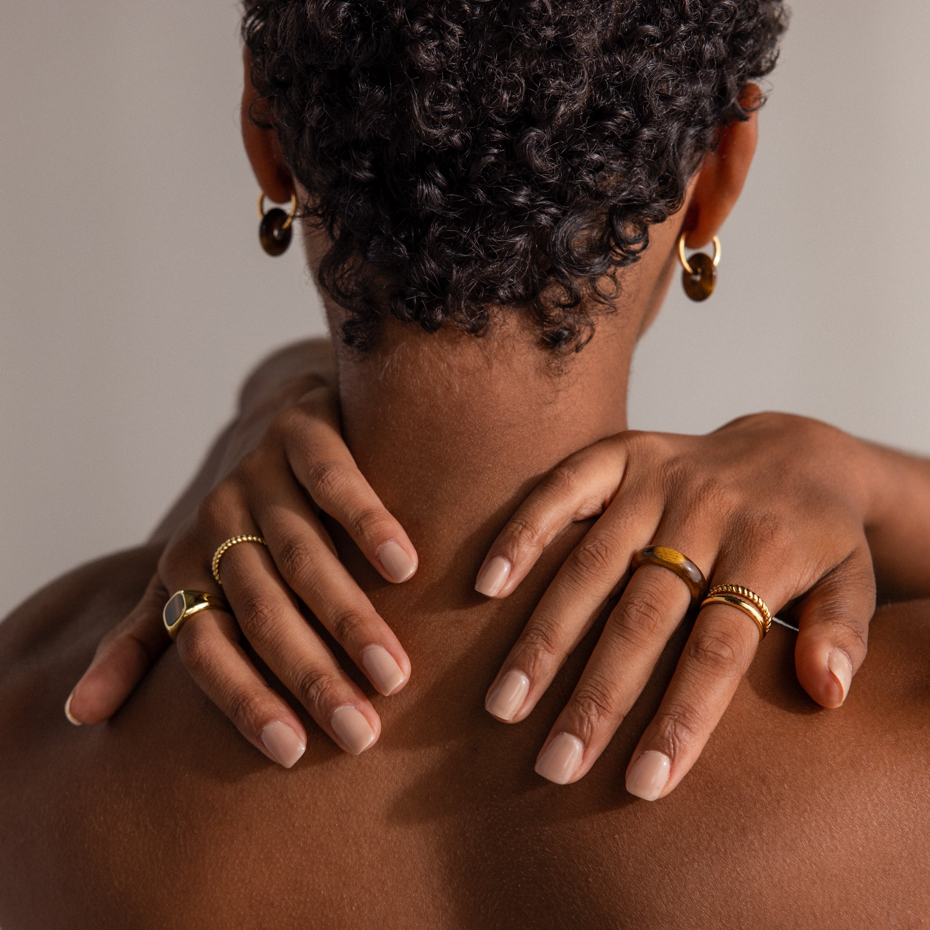 Skinny Tiger's Eye Ring