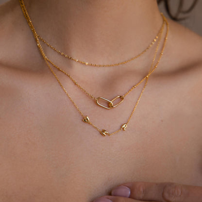 Multiple Bubble Letter Necklace