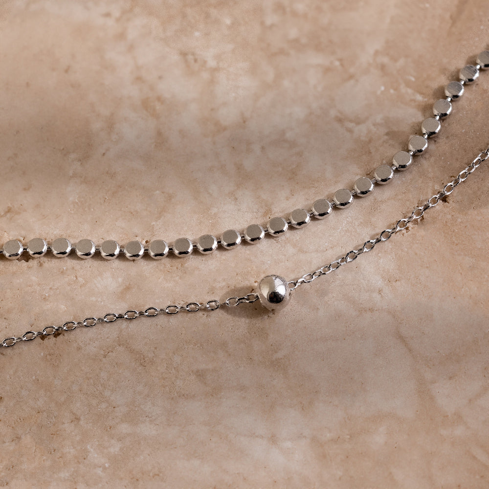 Zina Necklace in Silver