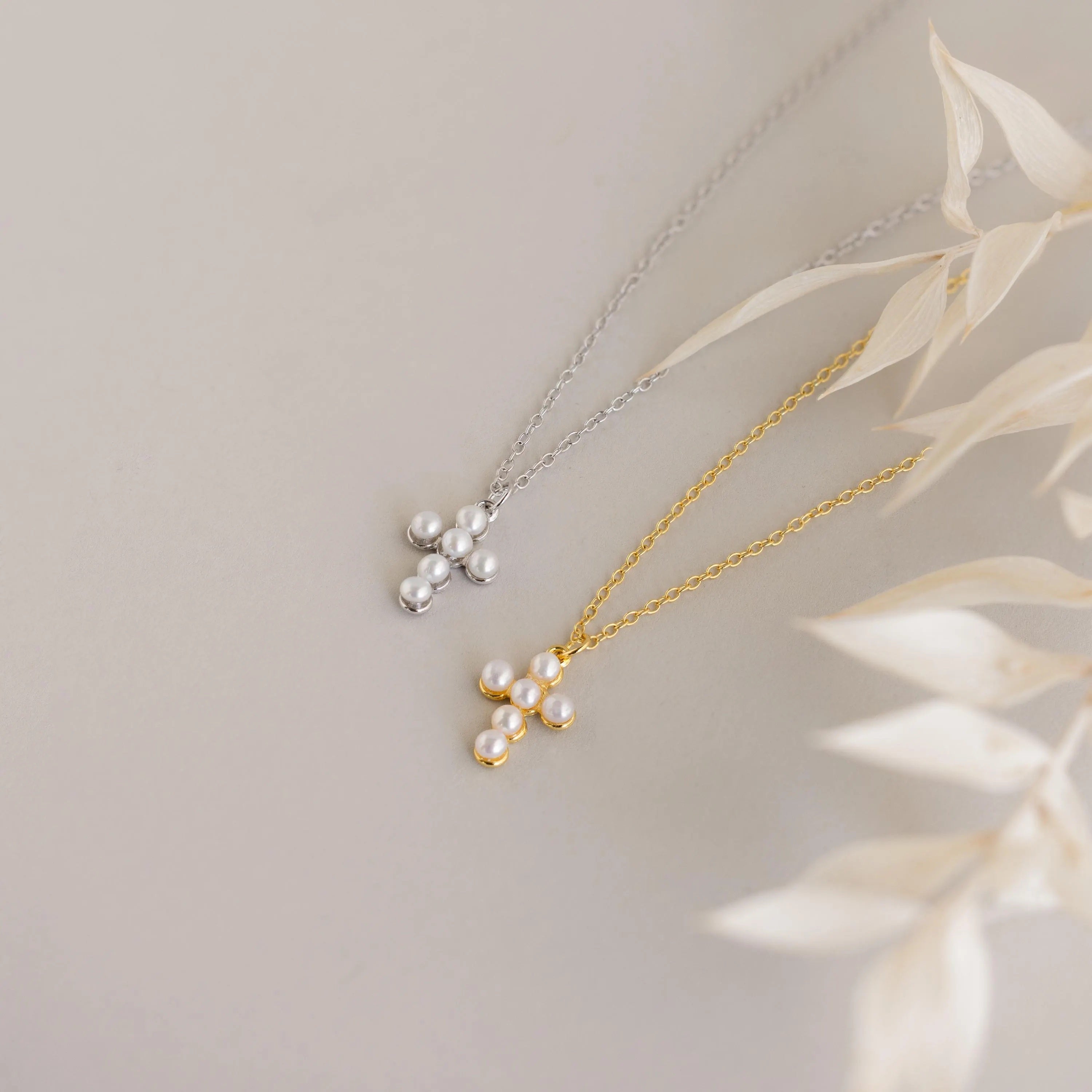 Pearl Cross Necklace