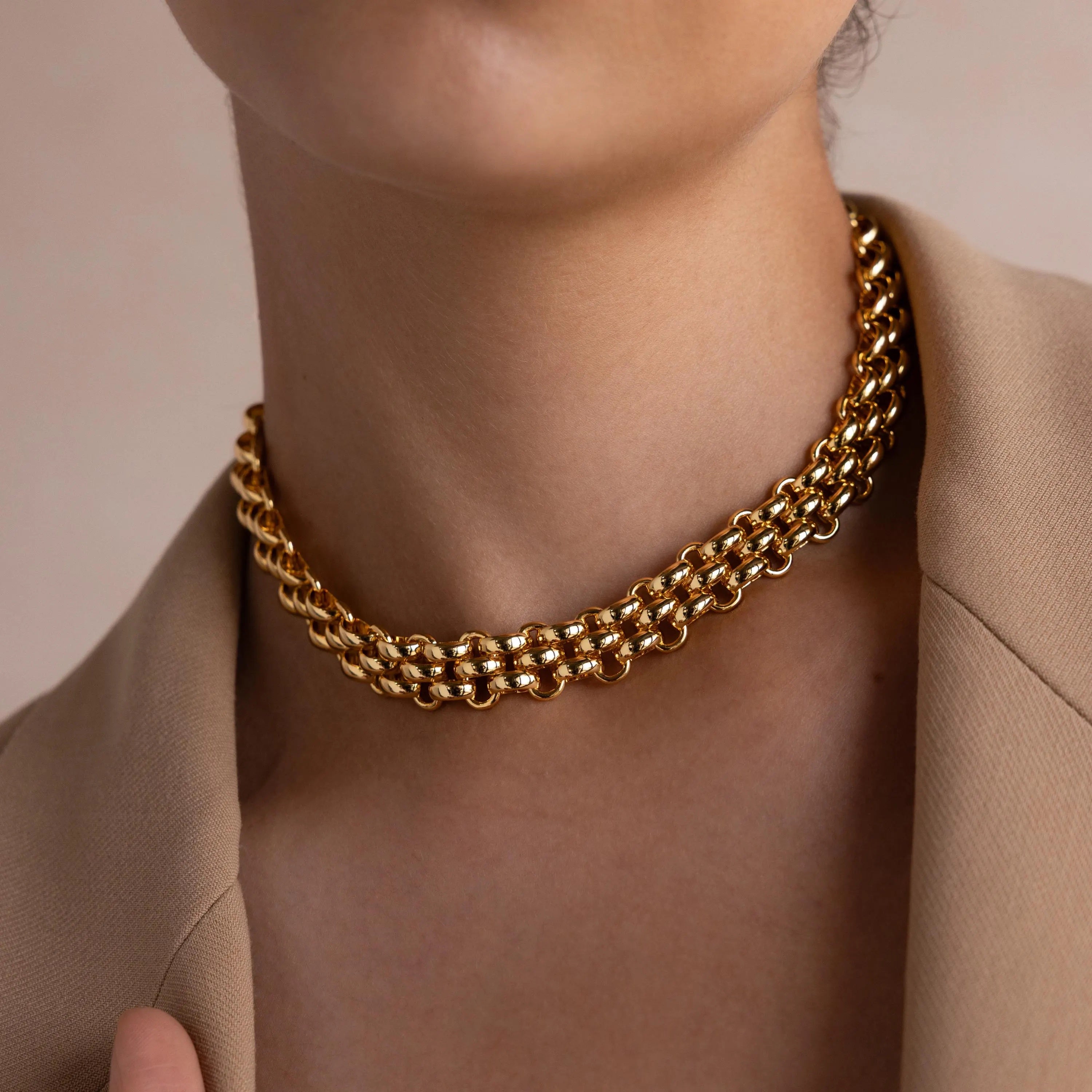 Chunky Link Mesh Necklace