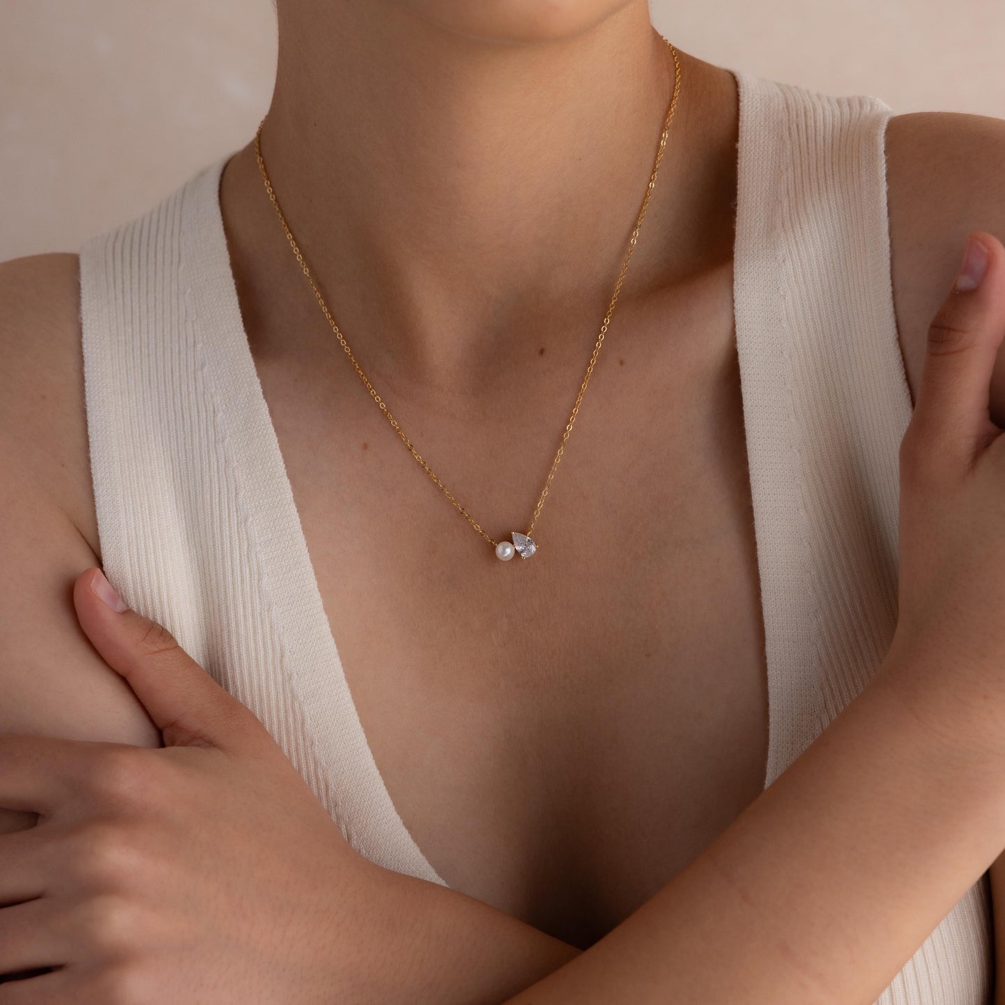 Pearl Diamond Necklace