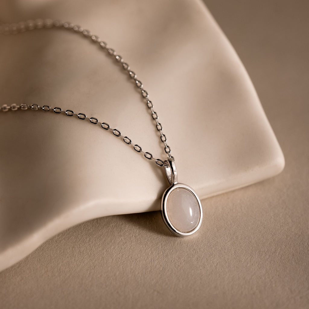 Moonstone Pendant Necklace