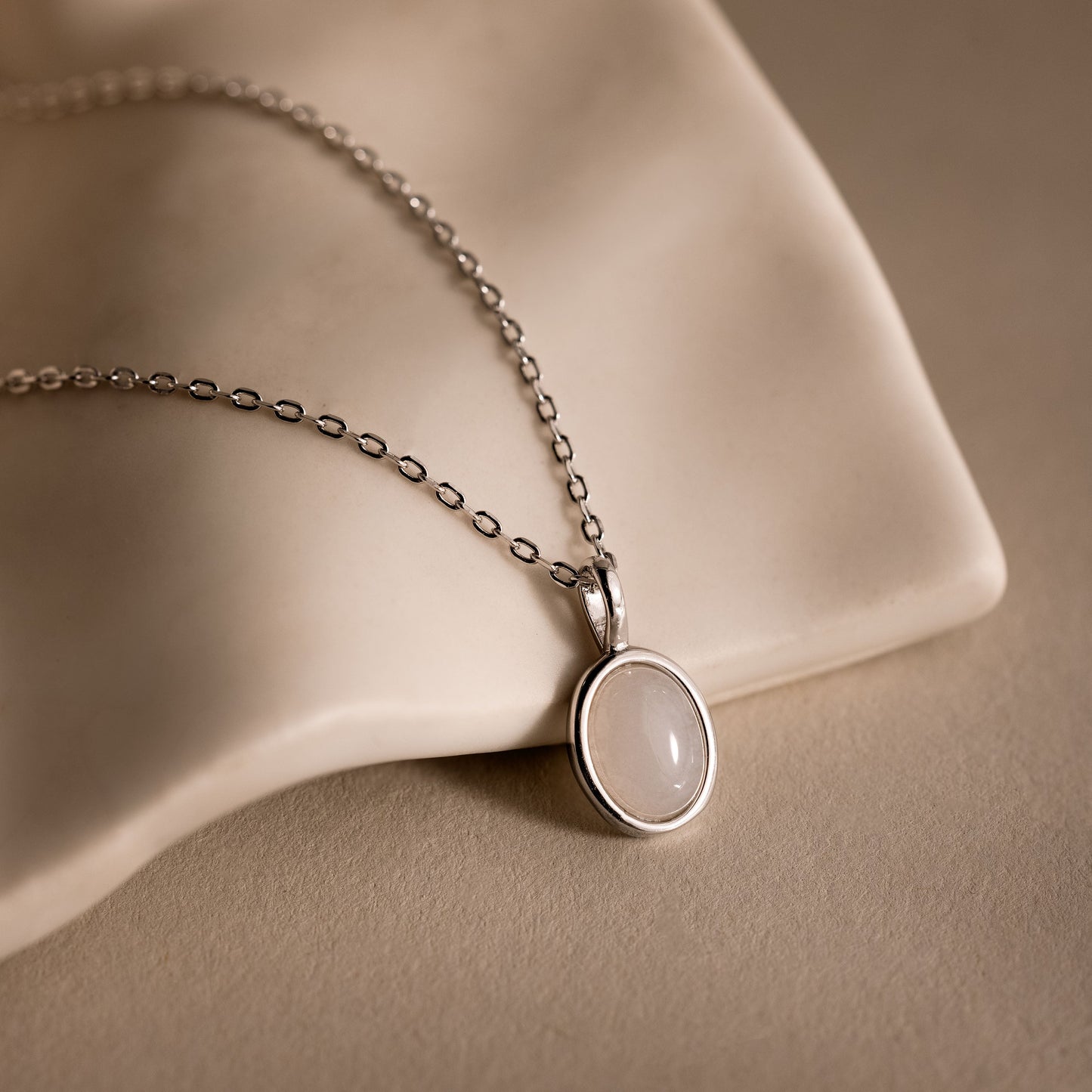 Moonstone Pendant Necklace