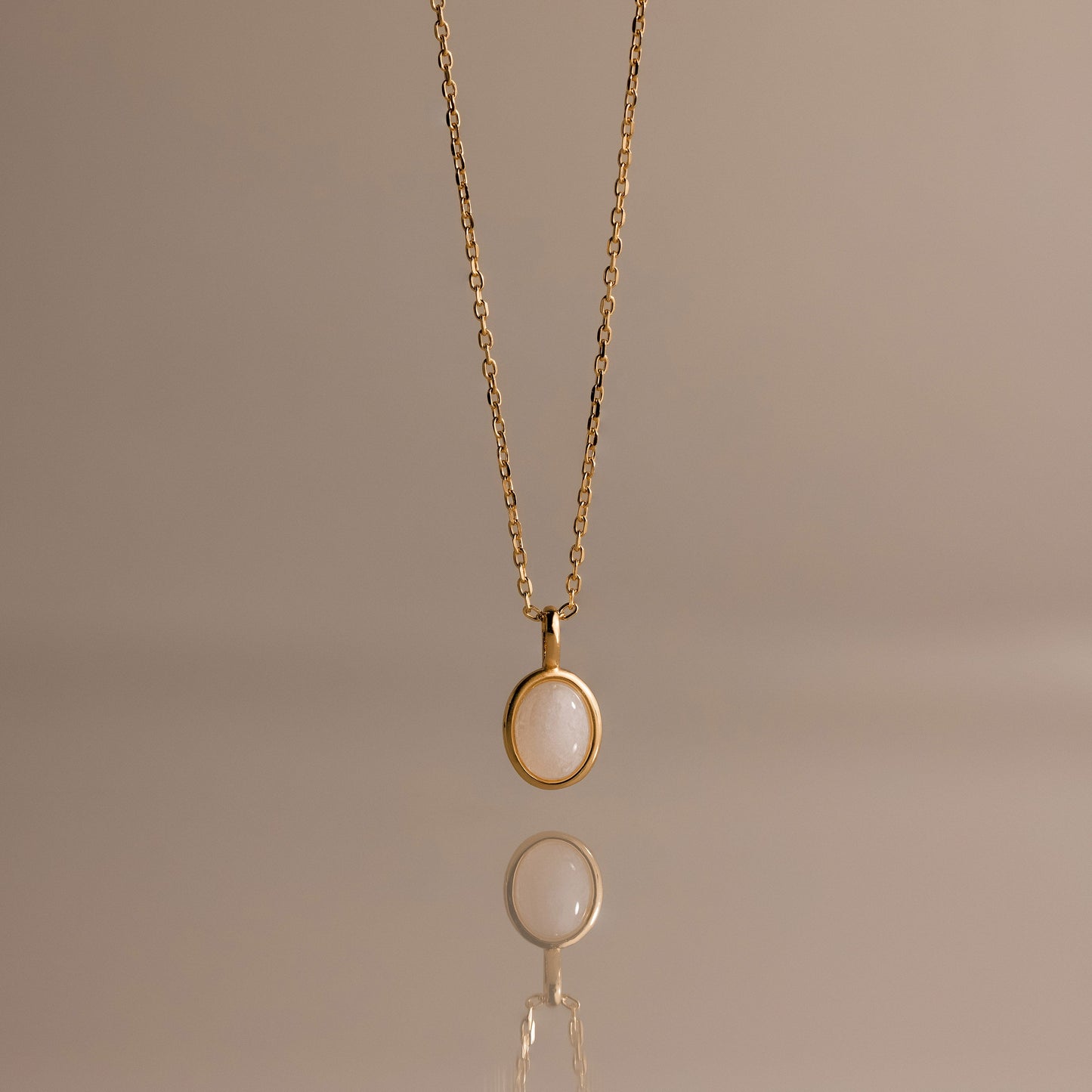 Moonstone Pendant Necklace