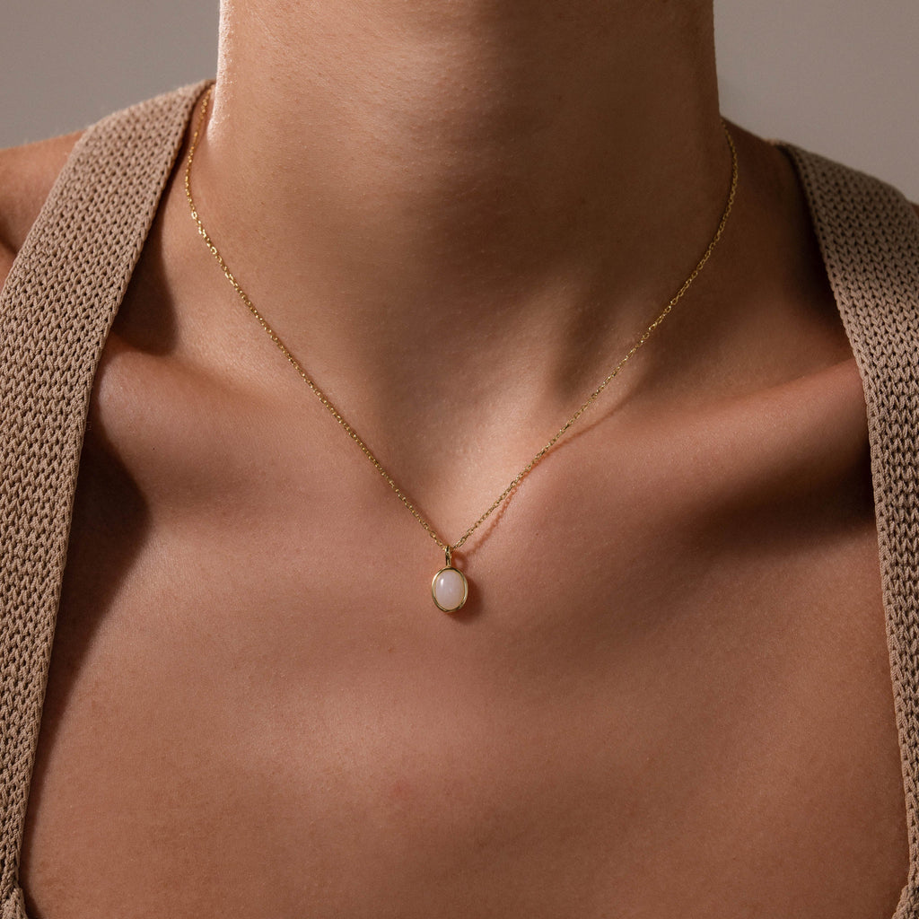 Moonstone Pendant Necklace