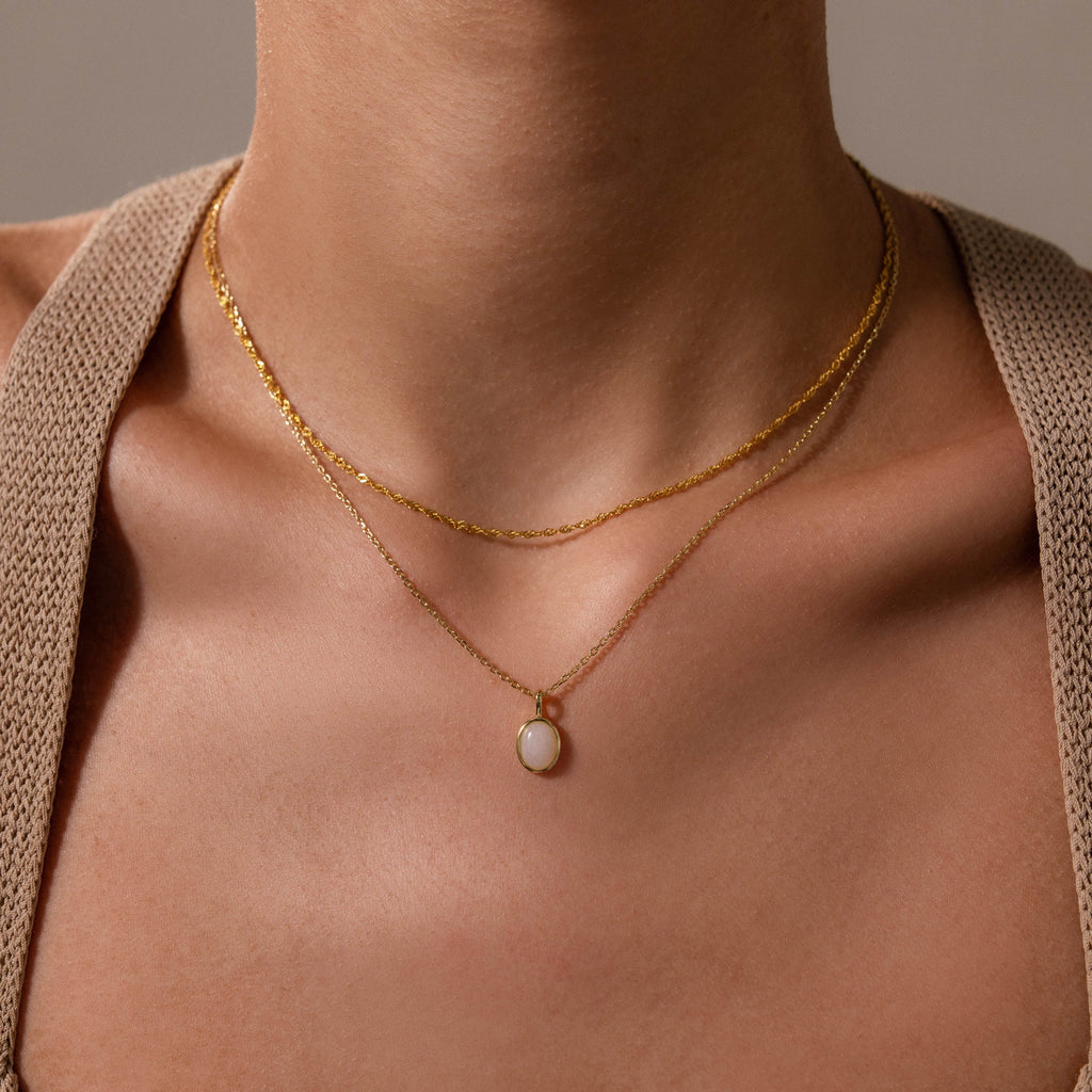 Moonstone Pendant Necklace