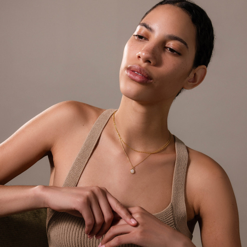 Moonstone Pendant Necklace