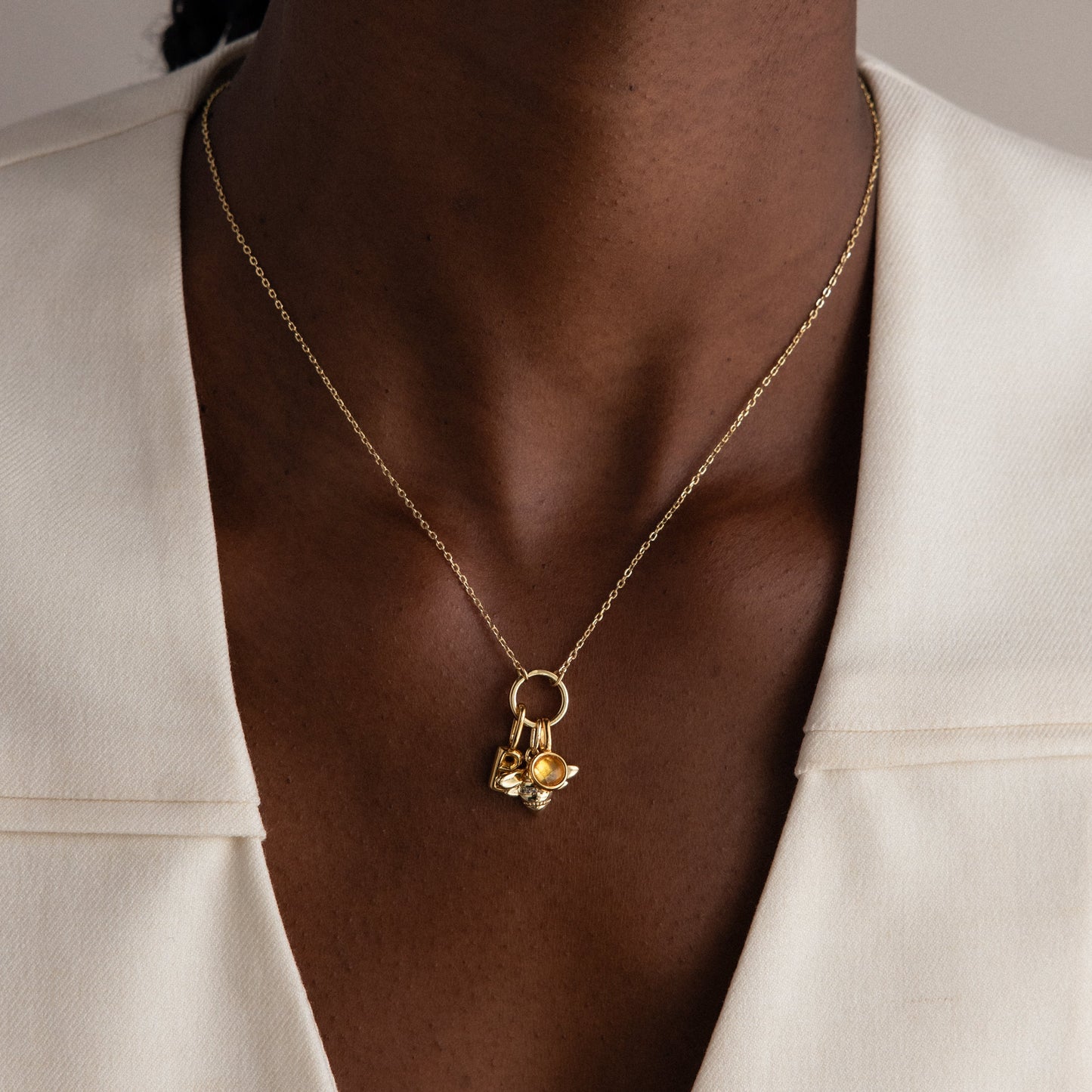Large Rolo Clasp Necklace