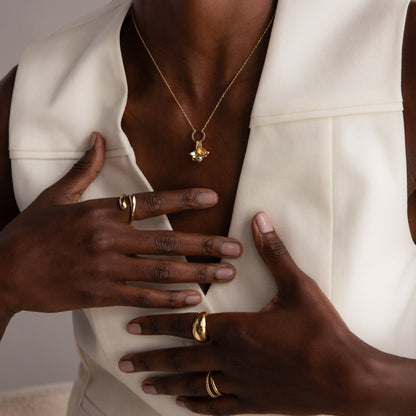 Large Rolo Clasp Necklace