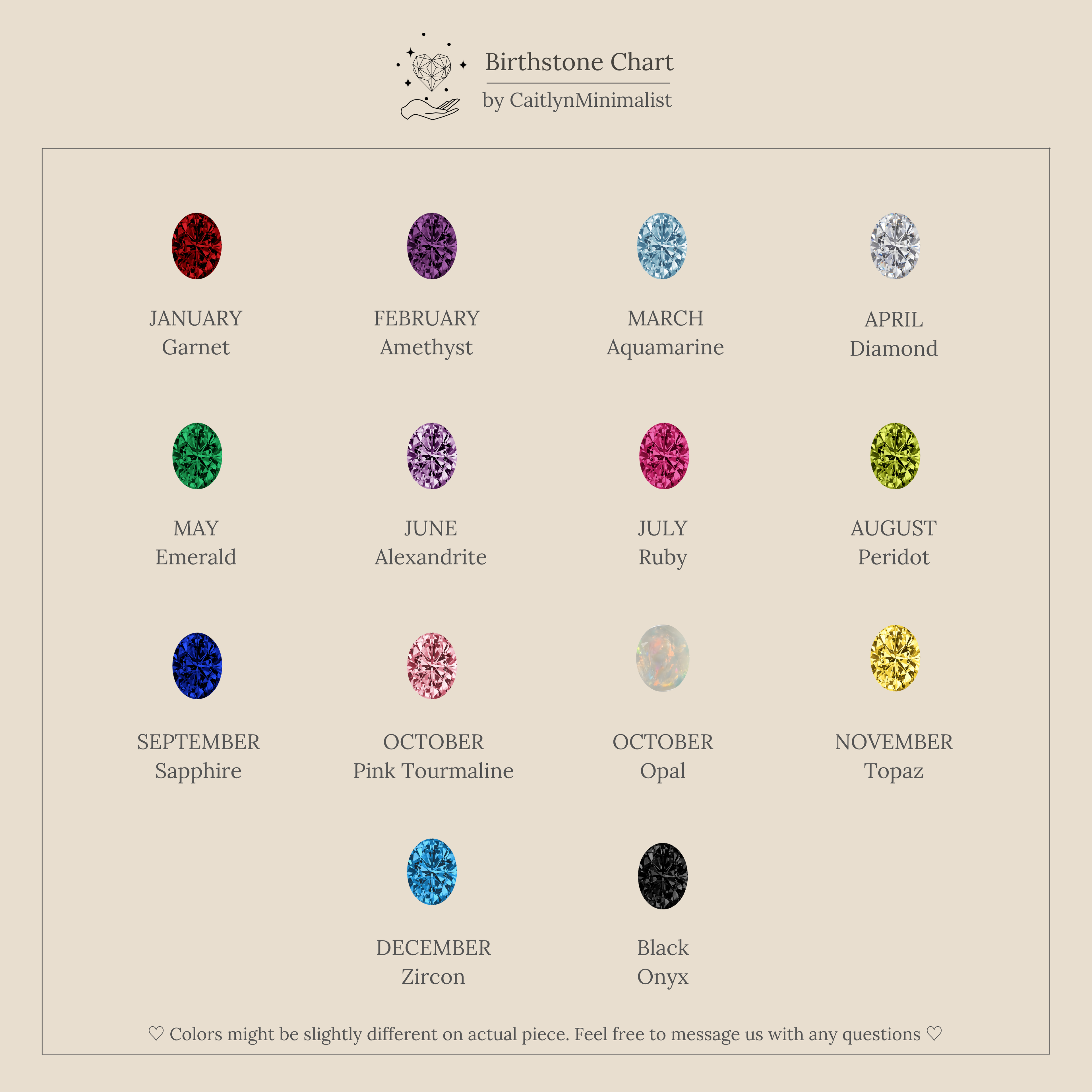 Toi et Moi Oval Birthstone Ring