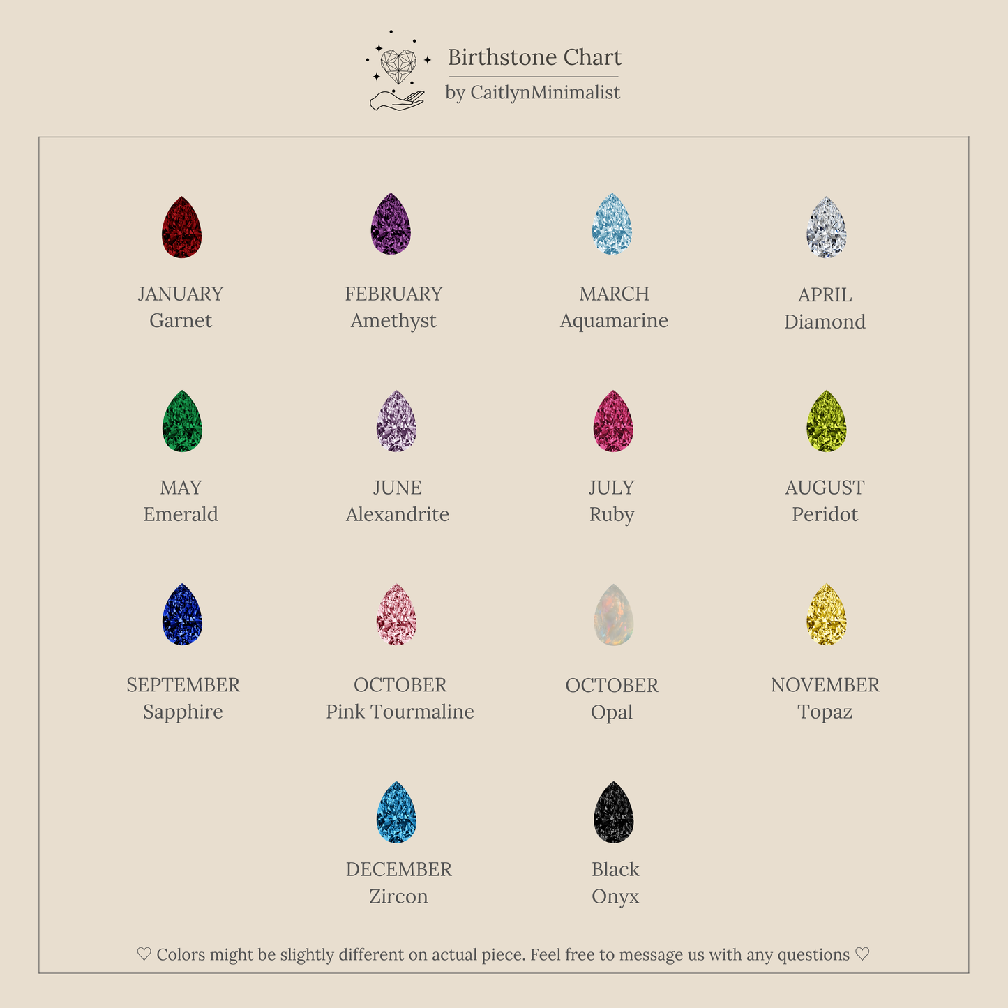Duo Birthstone Heart Signet Ring