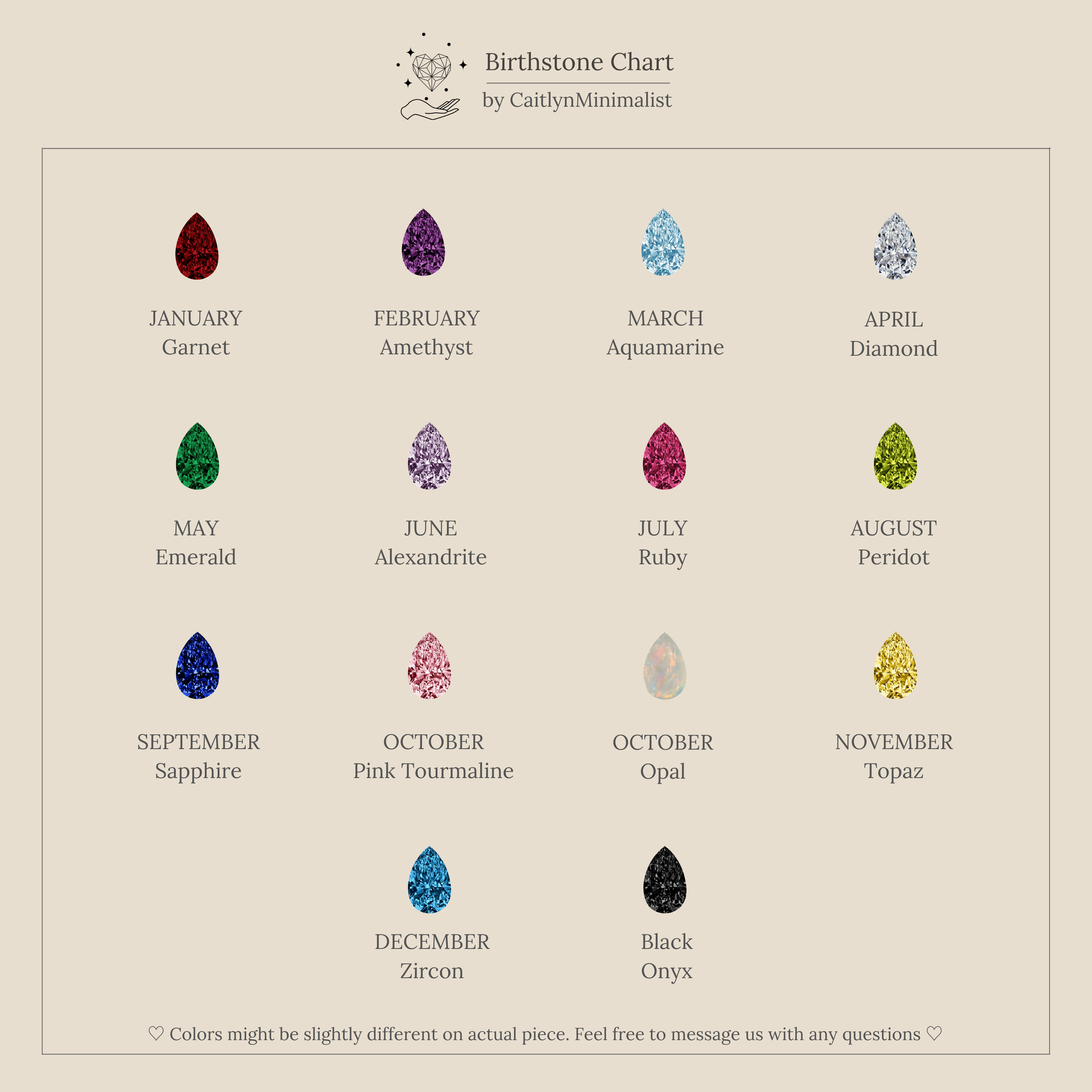 Duo Birthstone Heart Signet Ring