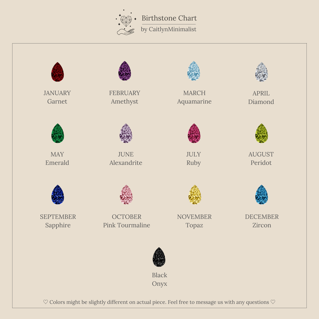 Toi et Moi Pear Birthstone Ring
