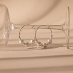 Statement Pearl Hoops