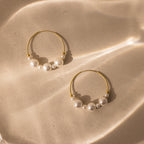 Statement Pearl Hoops