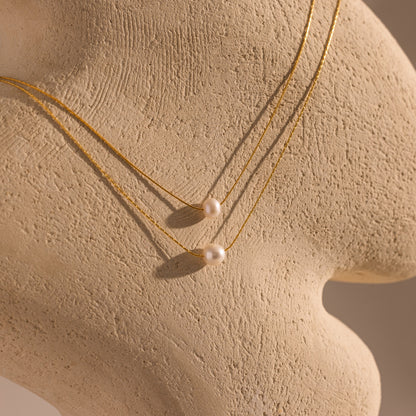 Tiny Pearl Dot Necklace