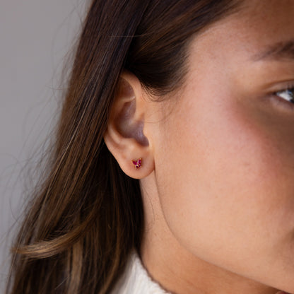 Butterfly Birthstone Flatback Studs