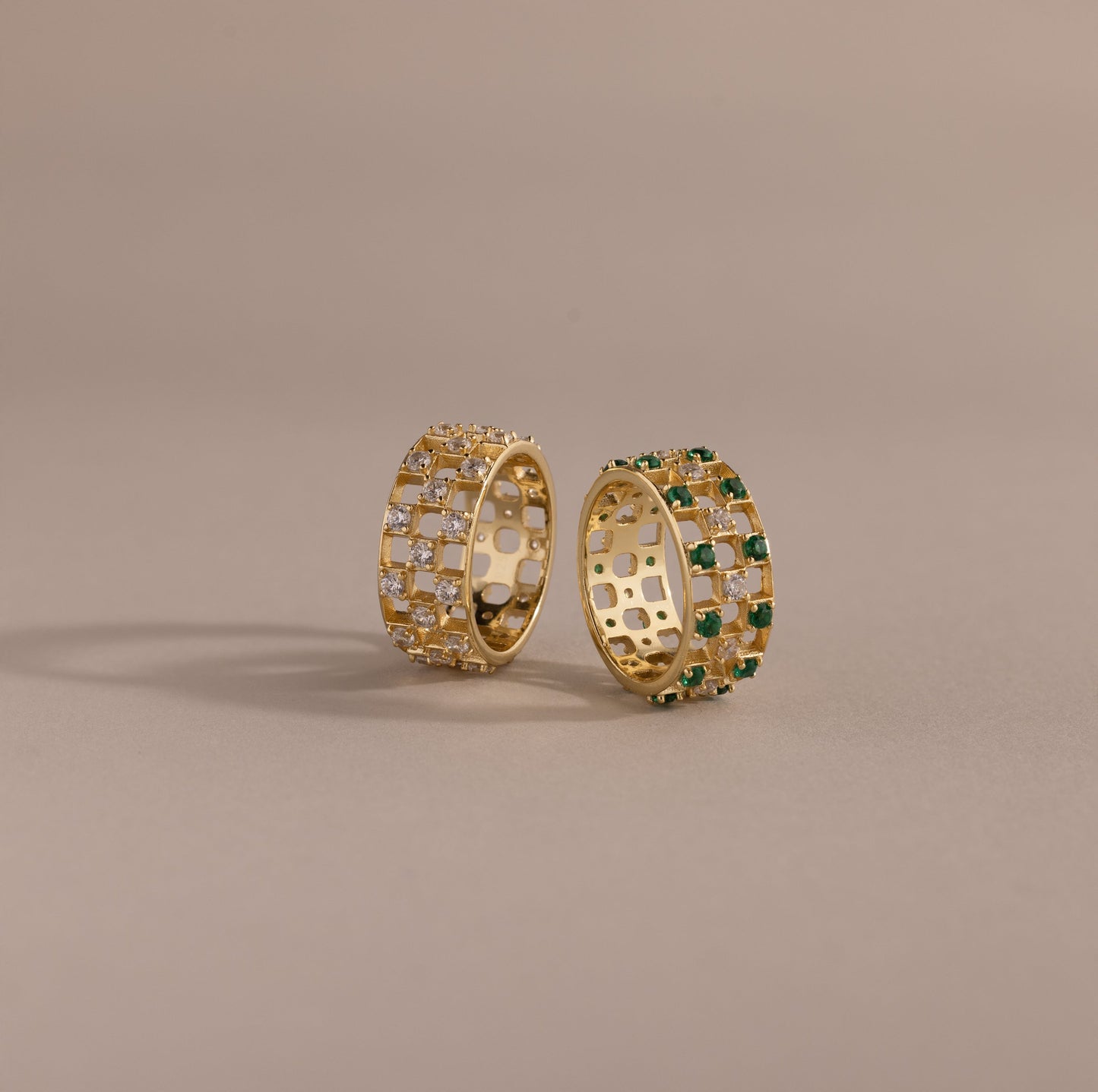 Lace Checkered Ring