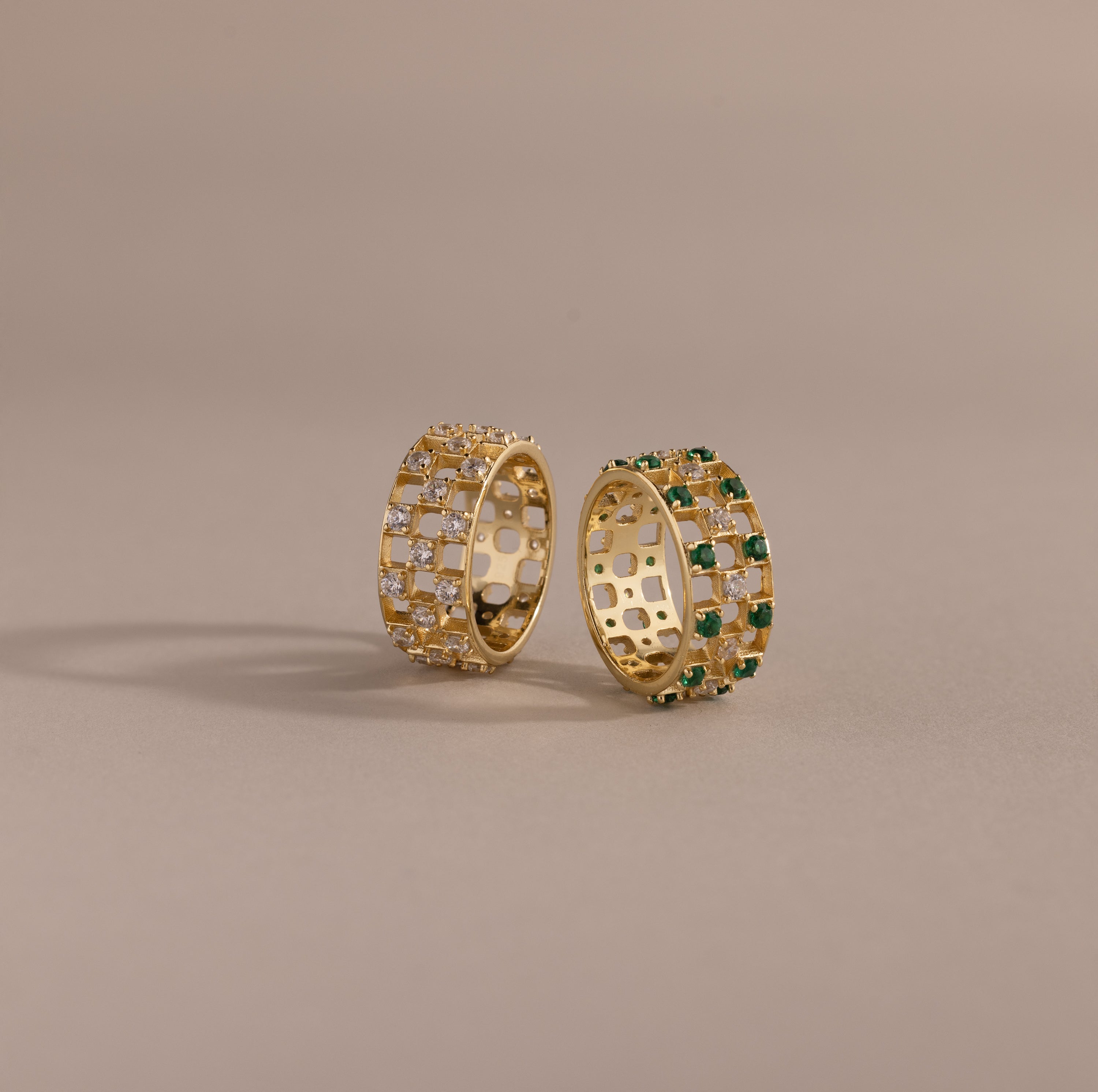 Lace Checkered Ring