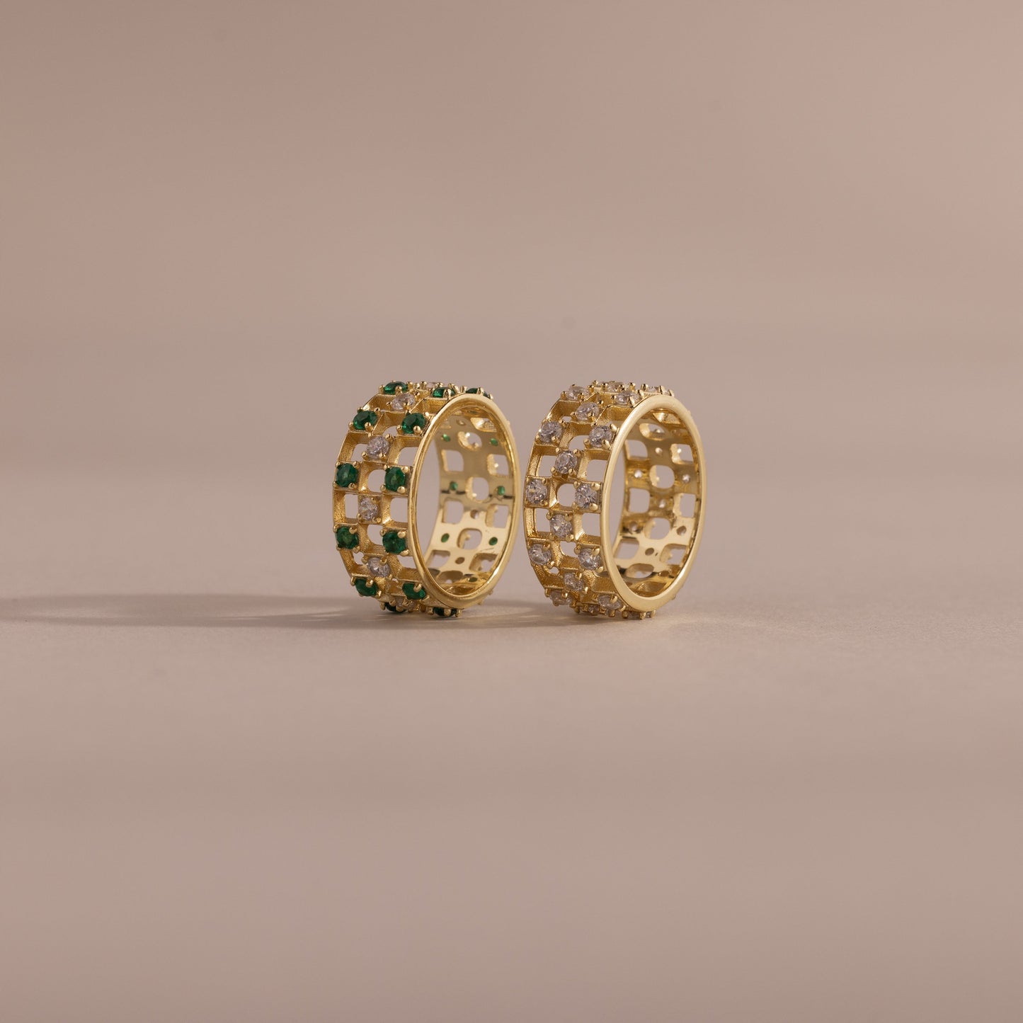Lace Checkered Ring