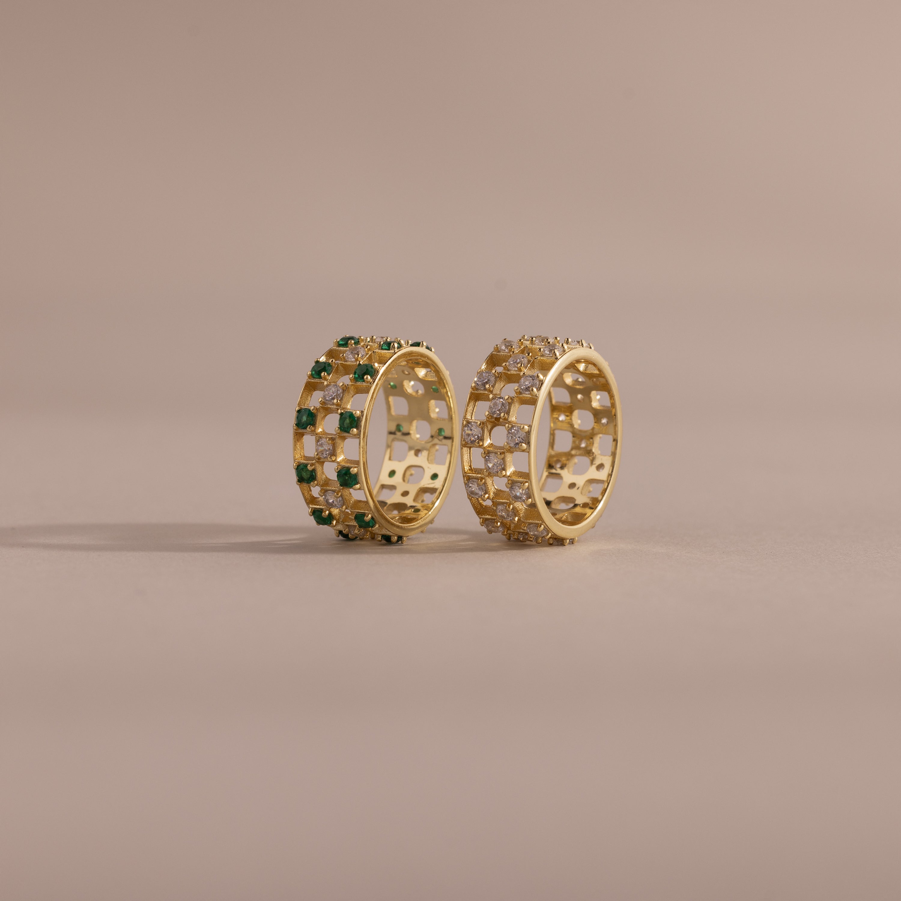 Lace Checkered Ring