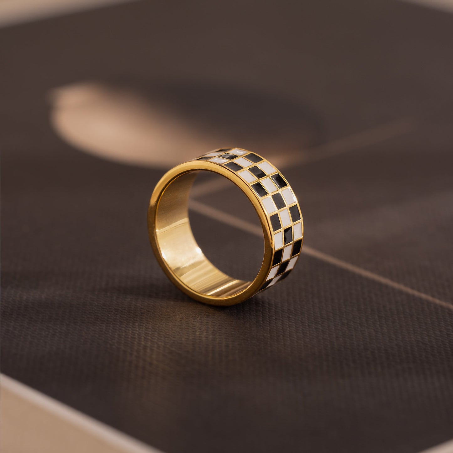 Thick Checkered Ring