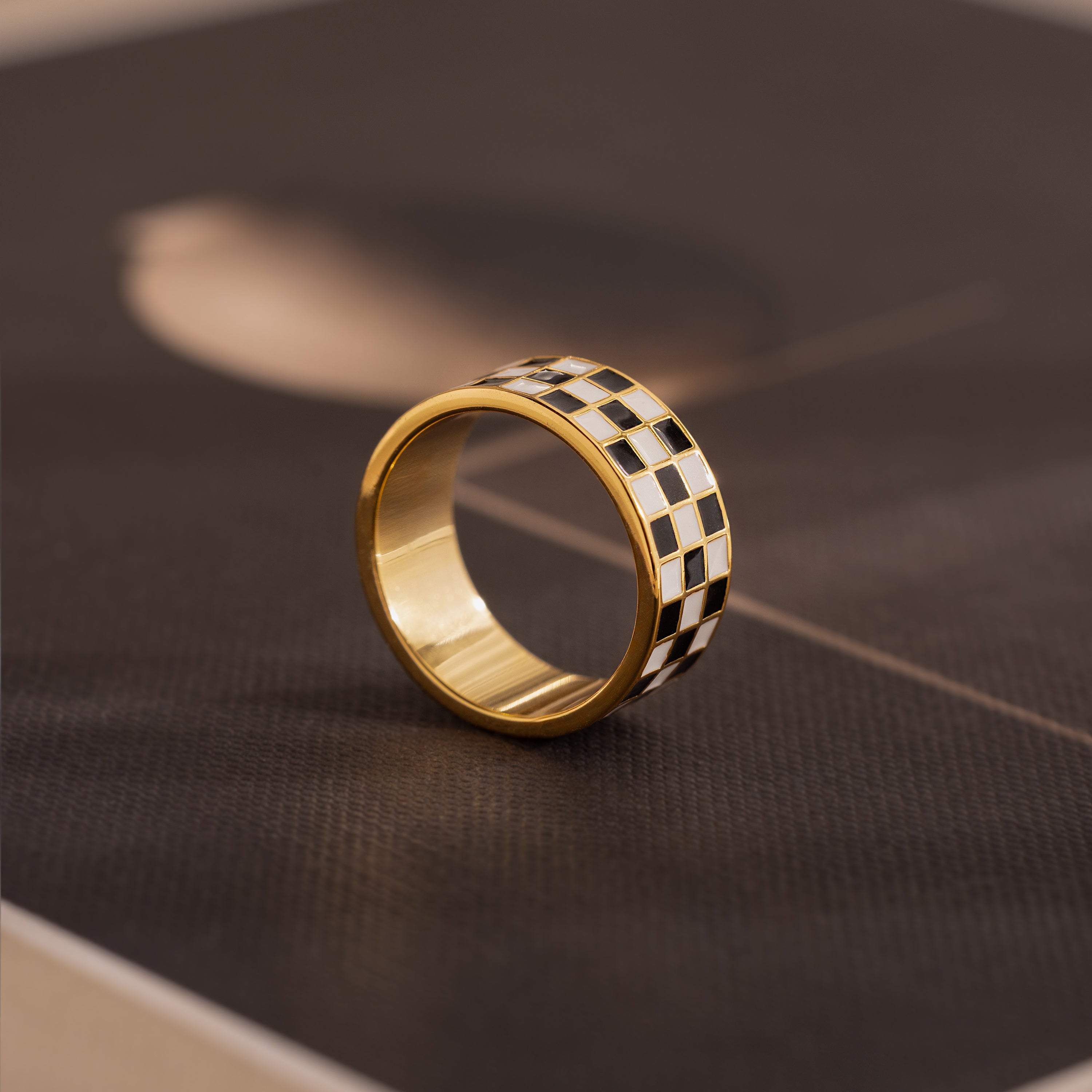 Thick Checkered Ring