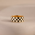 Thick Checkered Ring