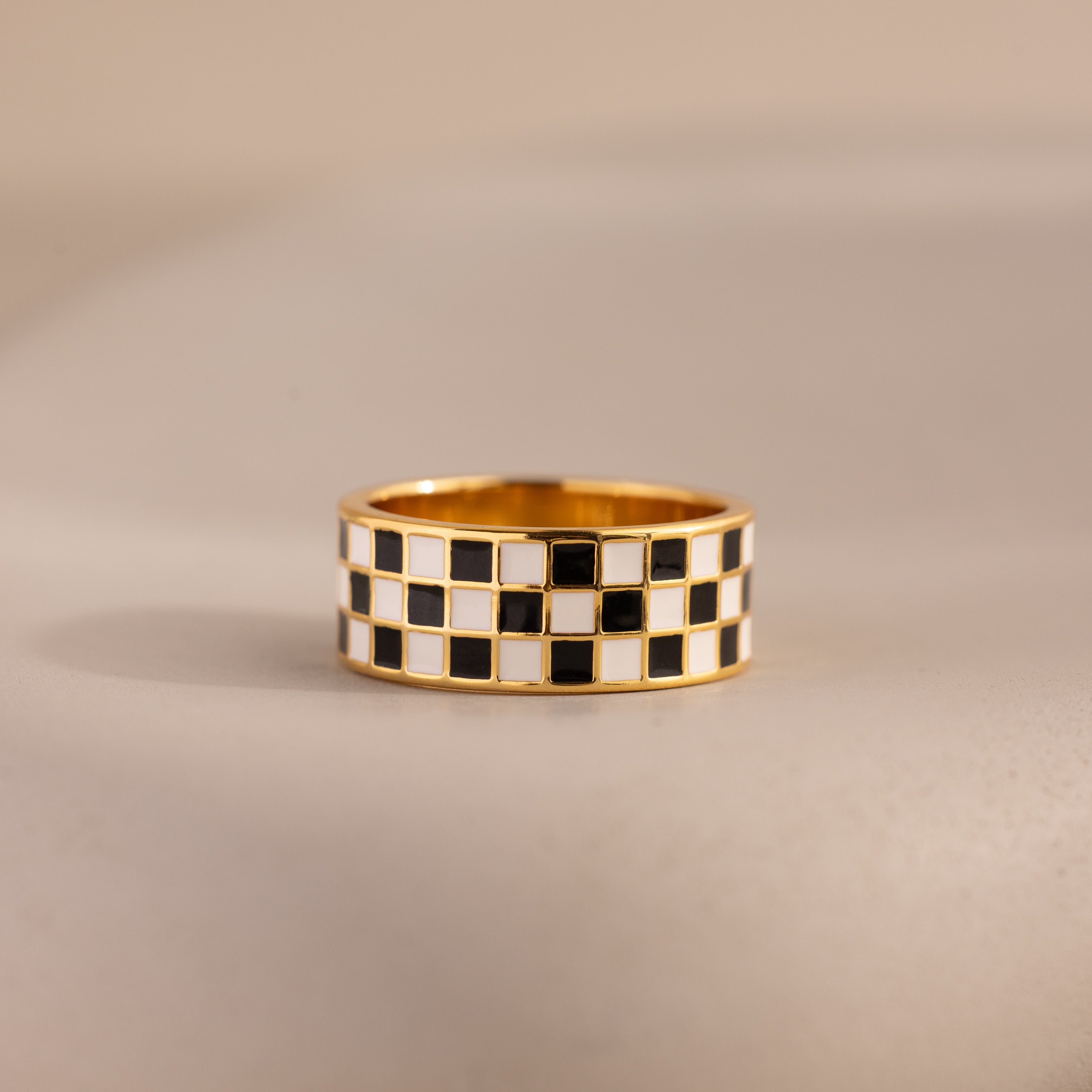 Thick Checkered Ring