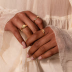 Wavy Diamond Celestial Ring