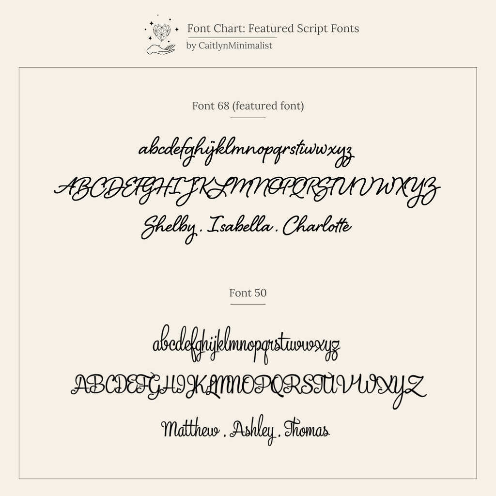 Grace Script Name Ring